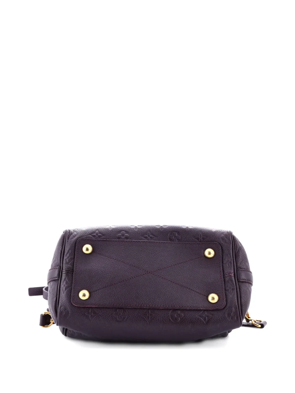 Pre-owned Louis Vuitton Speedy Bandouliere Bag Monogram Empreinte Leather 25 Shoulder Bag In Purple