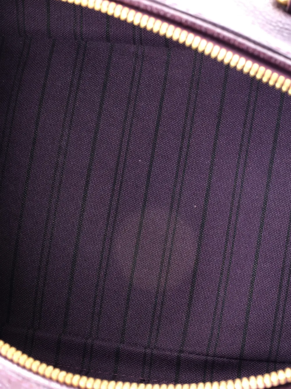 Pre-owned Louis Vuitton Speedy Bandouliere Bag Monogram Empreinte Leather 25 Shoulder Bag In Purple