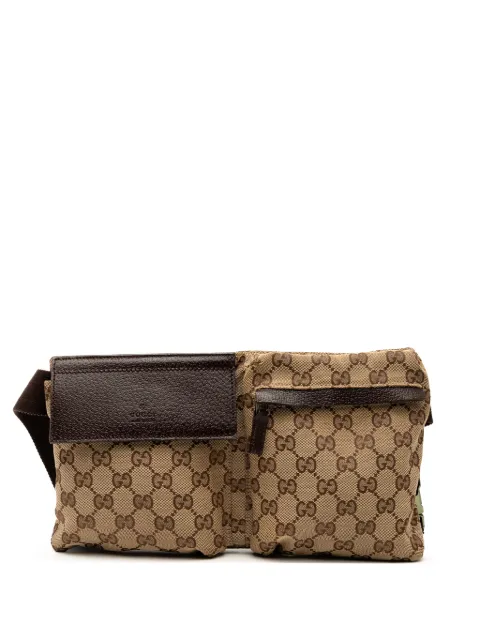Gucci Pre-Owned 2000-2015 Double Pocket Gürteltasche aus GG-Canvas