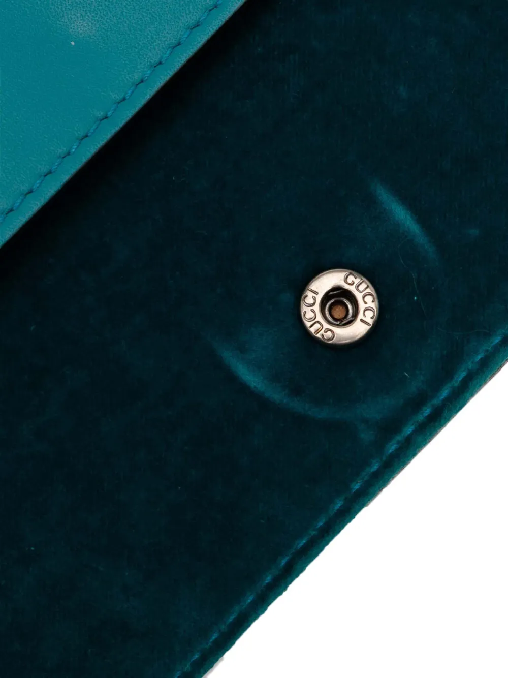Pre-owned Gucci 2016-2025 Mini Velvet Dionysus Crossbody Bag In Blue