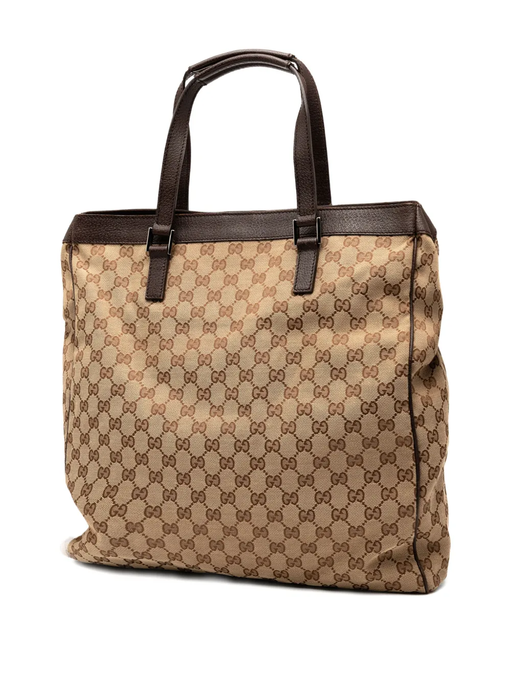 Pre-owned Gucci 2000-2015 Gg Canvas Tote Bag In Brown