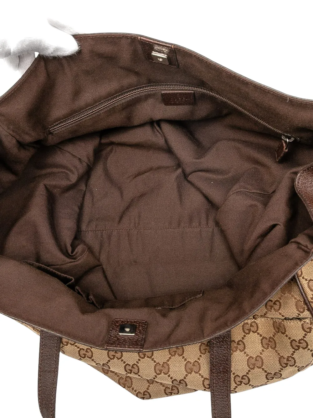 Pre-owned Gucci 2000-2015 Gg Canvas Tote Bag In Brown
