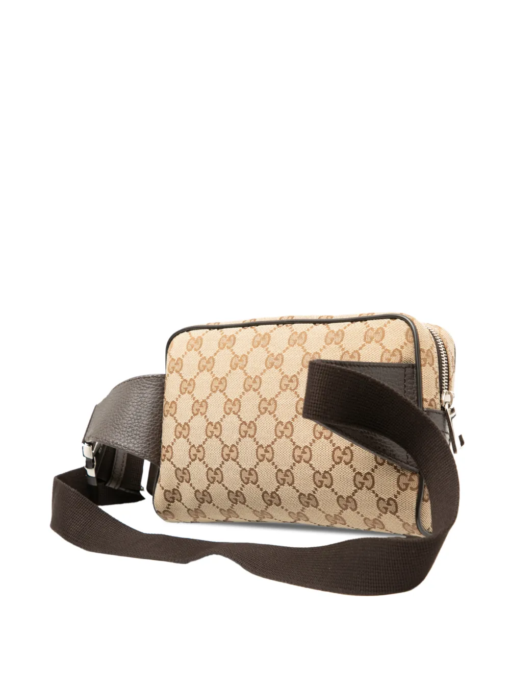 GUCCI Pre-owned 2000-2015 Gg Canvas Belt Bag In Brown