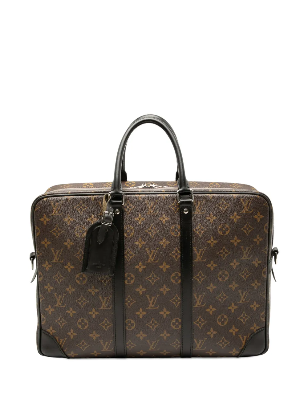 Louis Vuitton Pre-Owned 2009 Monogram Macassar Porte Documents Voyage GM business bag | Brown | Image 1