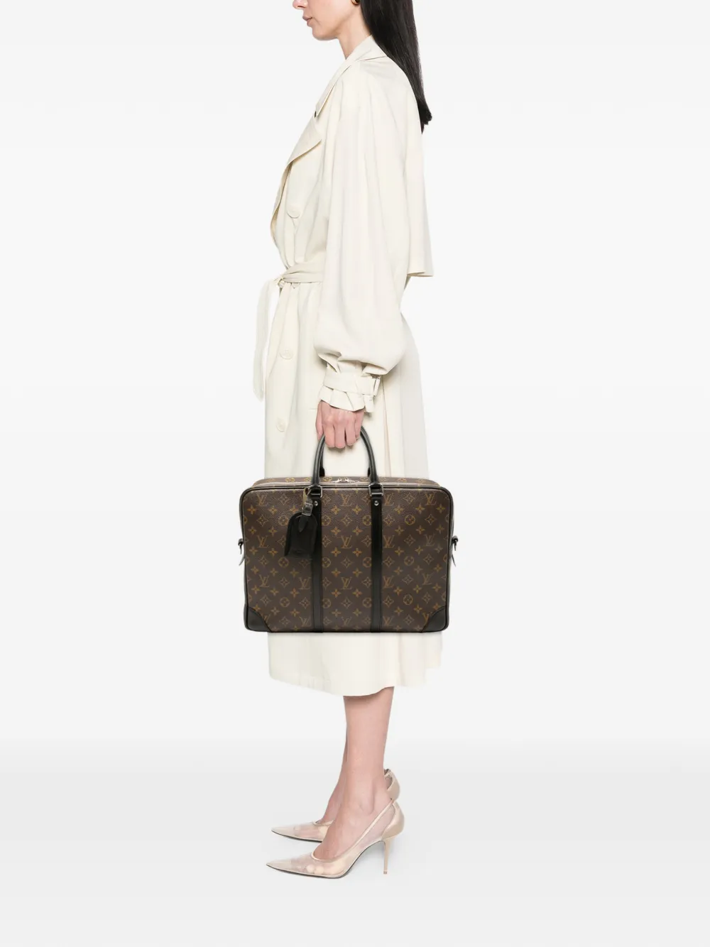 Louis Vuitton Pre-Owned 2009 Monogram Macassar Porte Documents Voyage GM business bag | Pre-Owned | Image 2