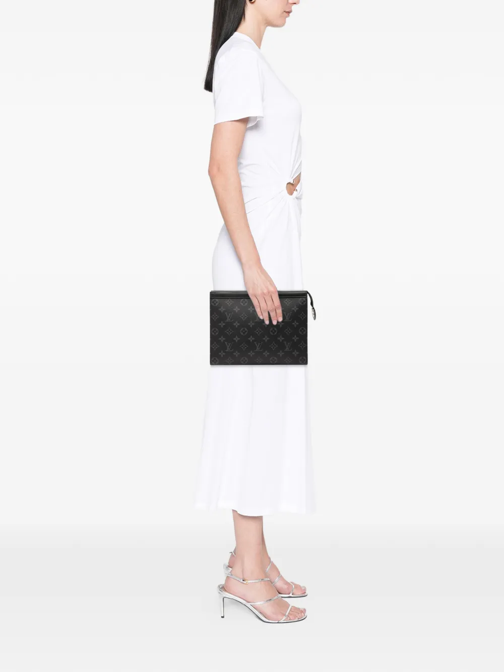 Louis Vuitton Pre-Owned 2021-2025 Monogram Eclipse Pochette Voyage MM clutch bag | Pre-Owned | Image 2