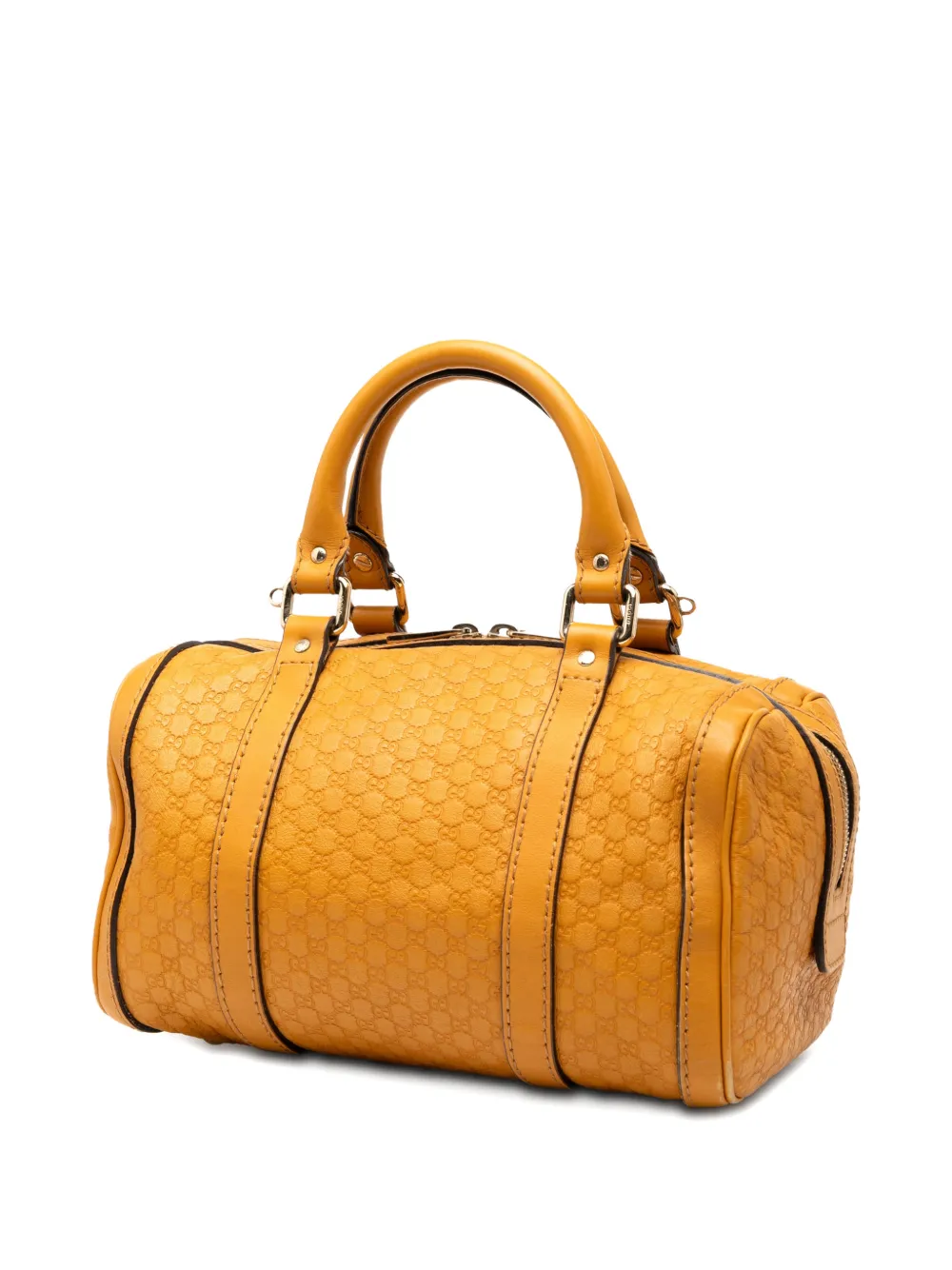 GUCCI Pre-owned 2000-2015 Small Microssima Joy Boston Bag Satchel In Yellow