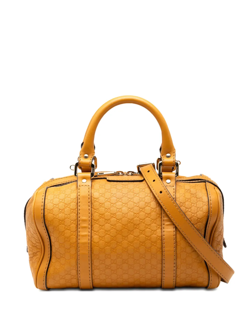 GUCCI Pre-owned 2000-2015 Small Microssima Joy Boston Bag Satchel In Yellow