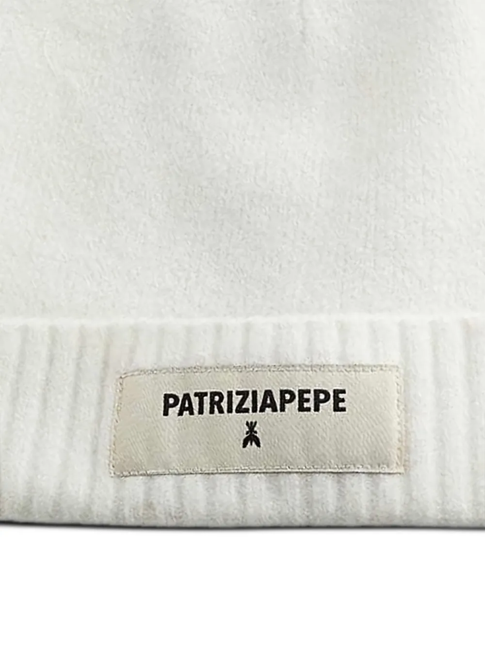 Patrizia Pepe Muts met logopatch - Wit