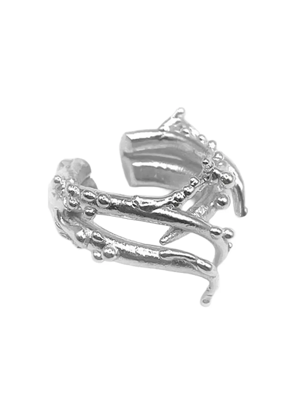 Alga Jewelry Ear cuff Occta Coral - Argento