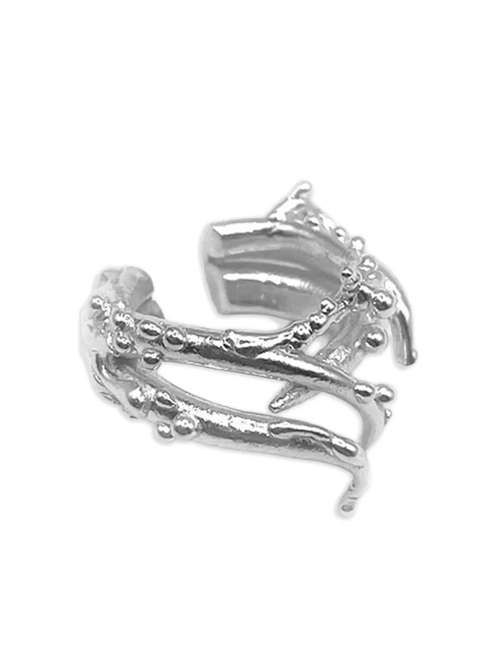 Alga Jewelry Ear cuff Occta Coral - Argento