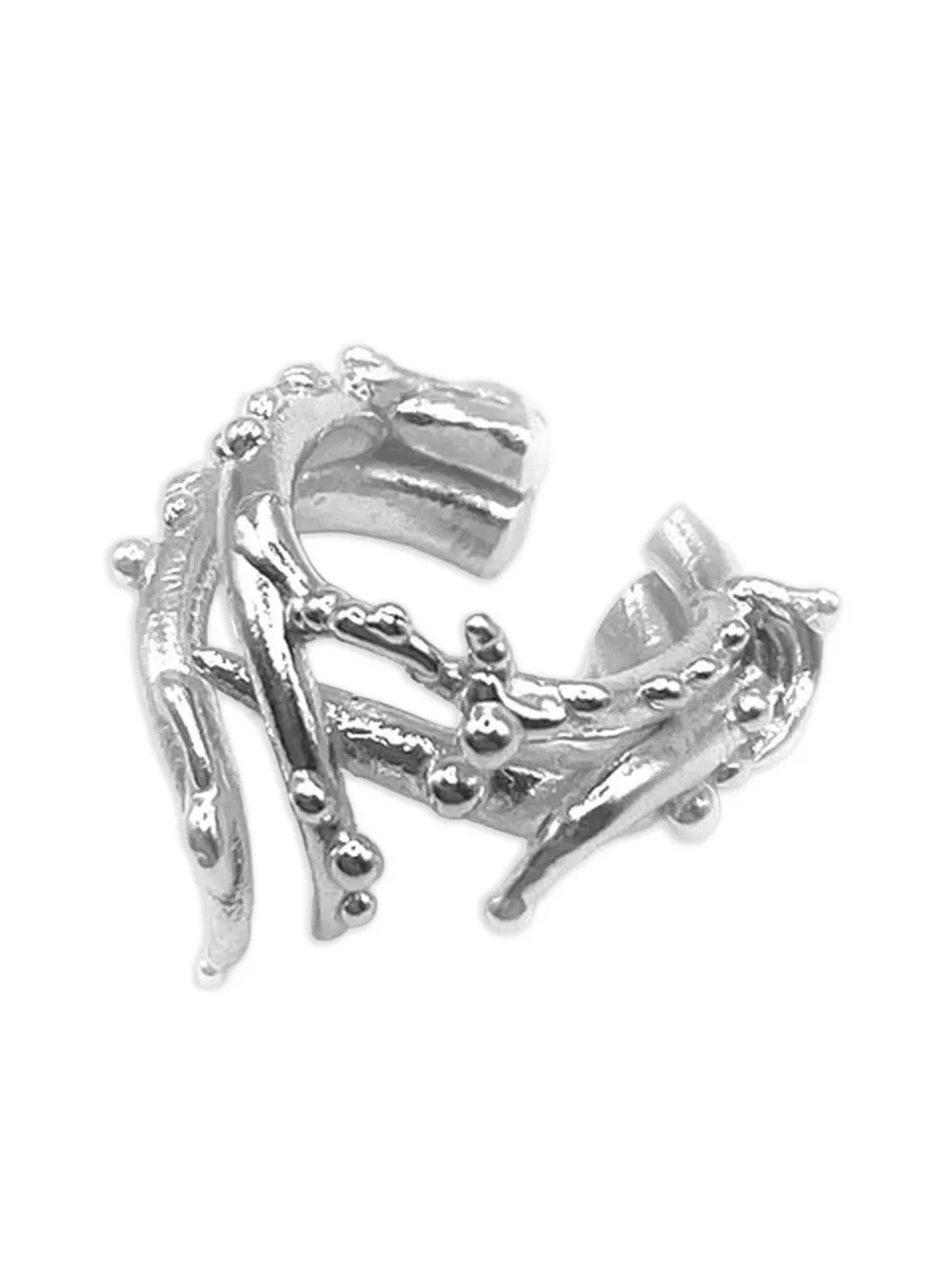 Alga Jewelry Octa Coral oorcuff - Zilver