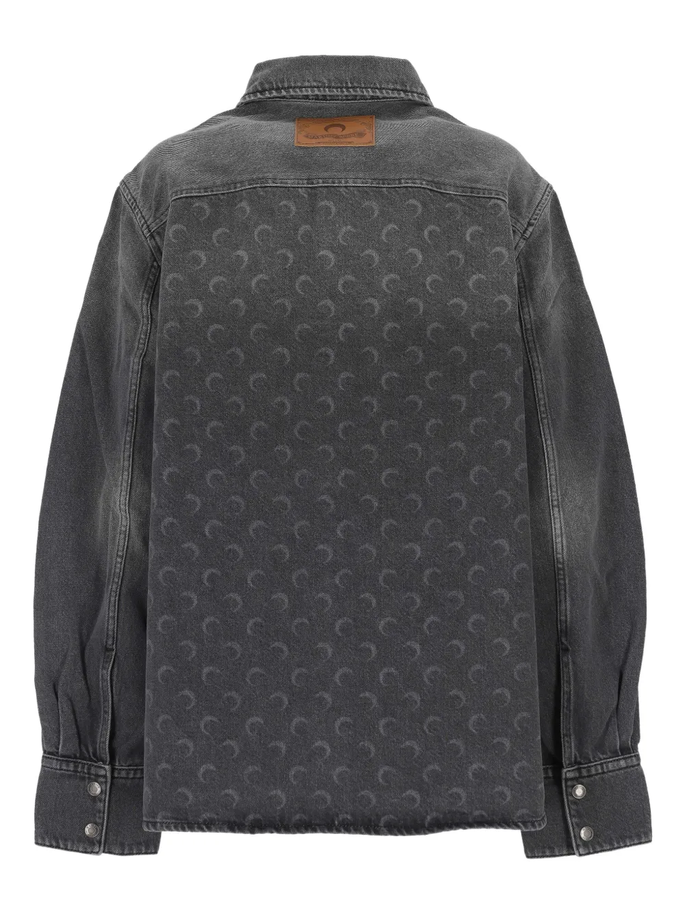 Marine Serre Moon-pattern Shirt In Gray