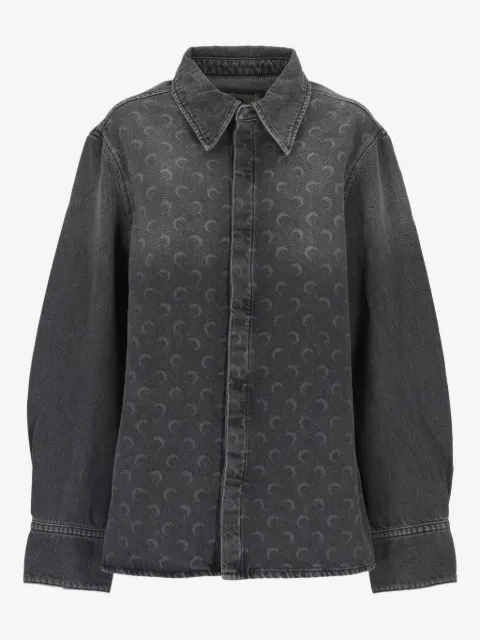 Marine Serre camisa con motivo de luna