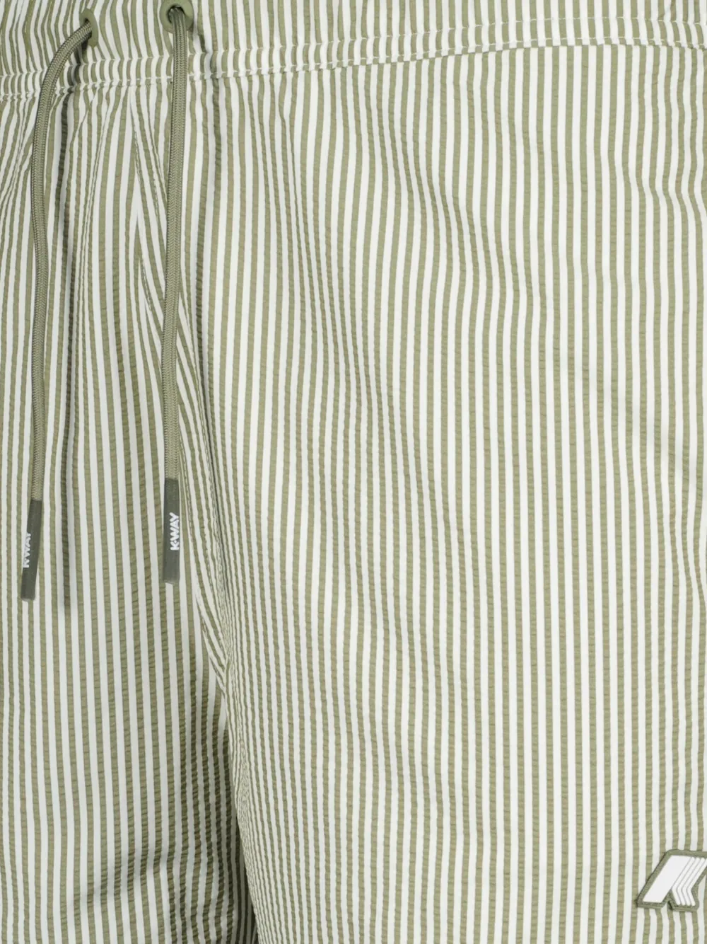 K-way Hazel Striped Swim Shorts In Green