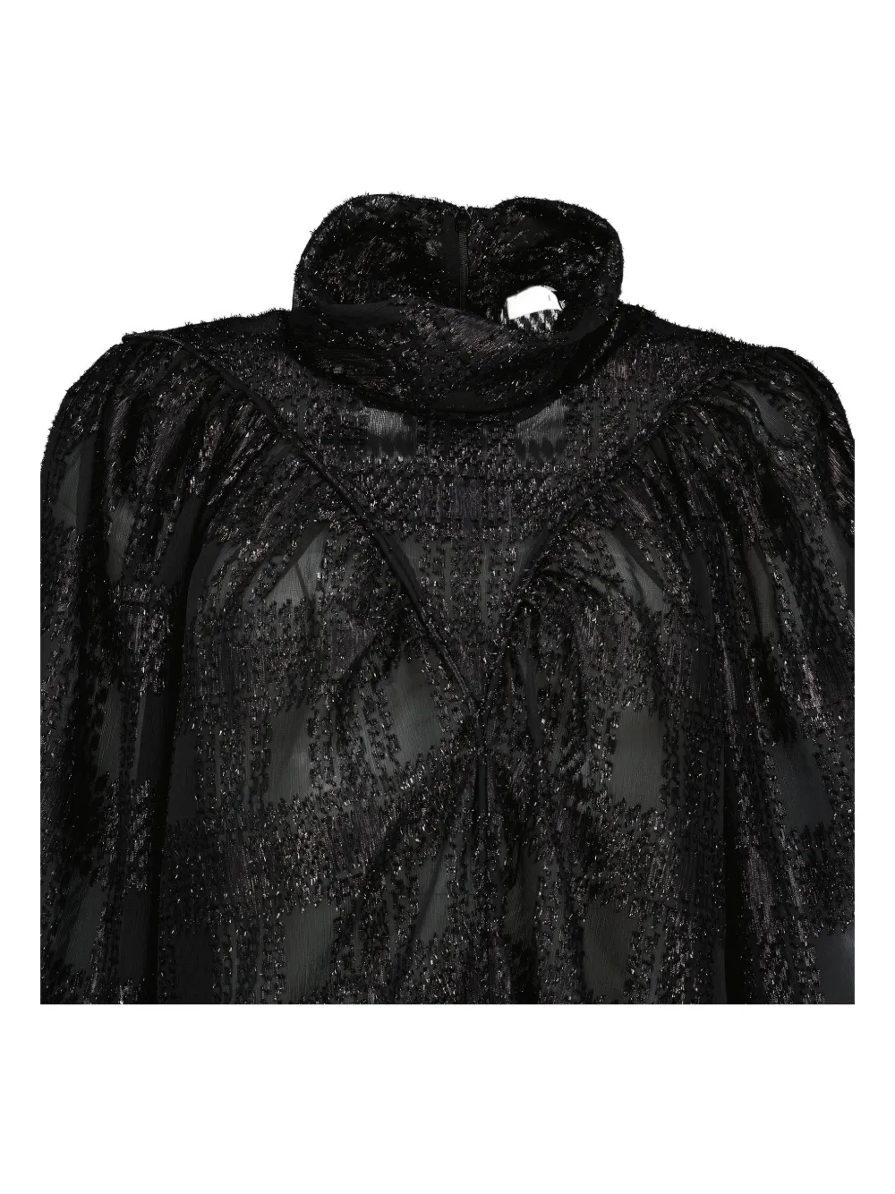 Iro Embellished Turtleneck Blouse In Black