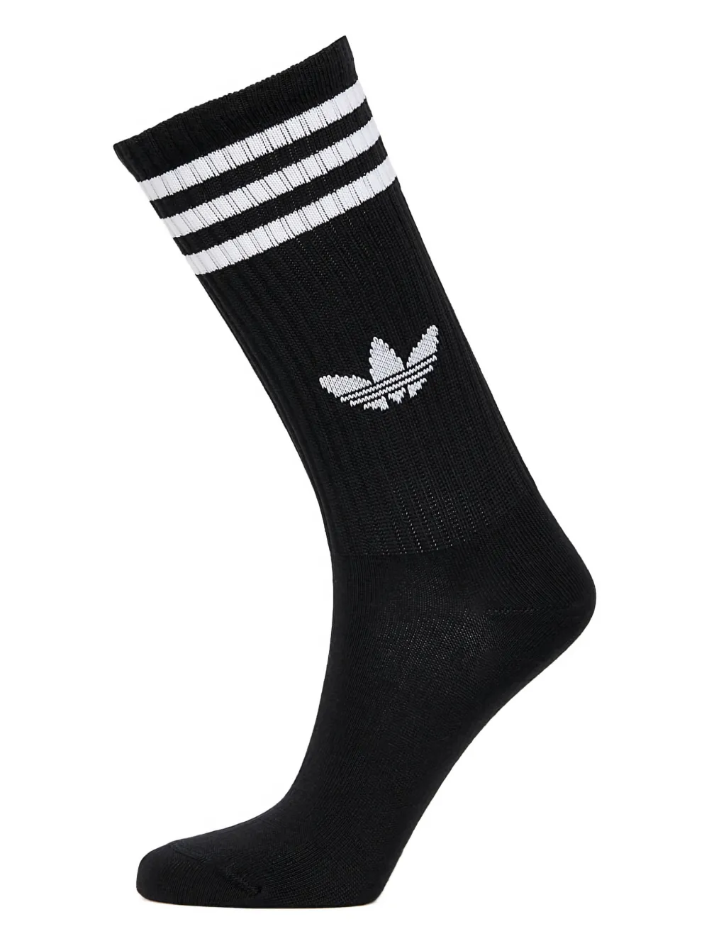 Adidas Originals Three-stripes Logo Socks (pack Of Three) In Black