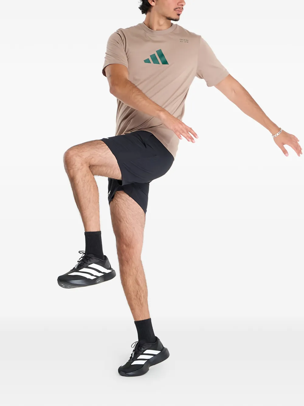 adidas graphic-print T-shirt Bruin