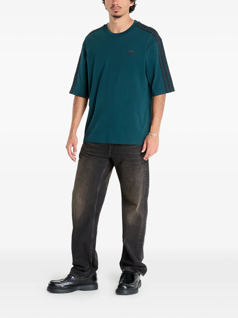 Adidas Adicolor 3-Stripe T-shirt - Groen