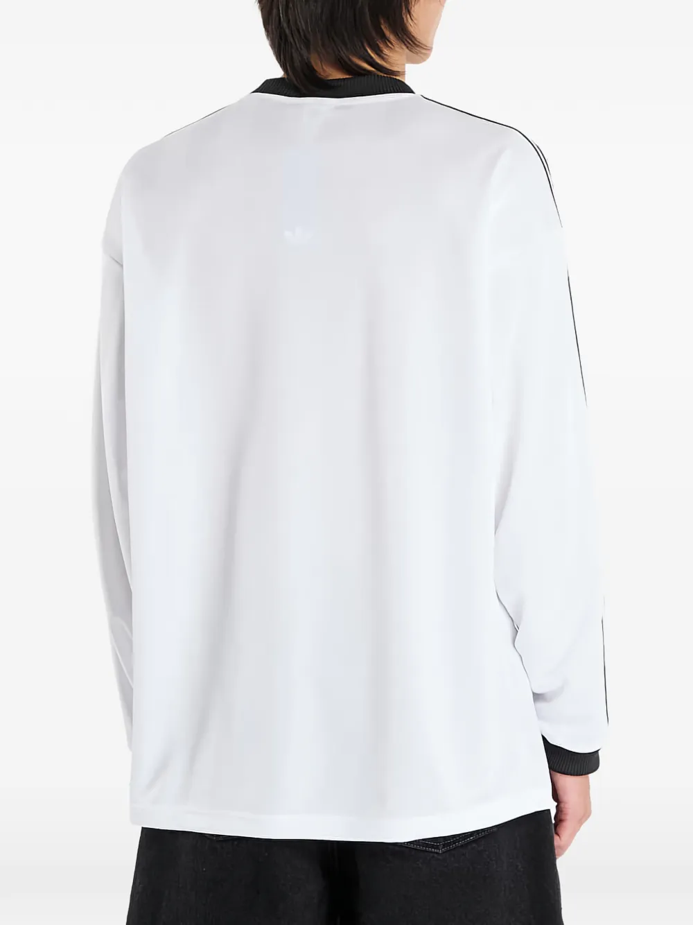 adidas long-sleeve stripe-detail T-shirt Wit