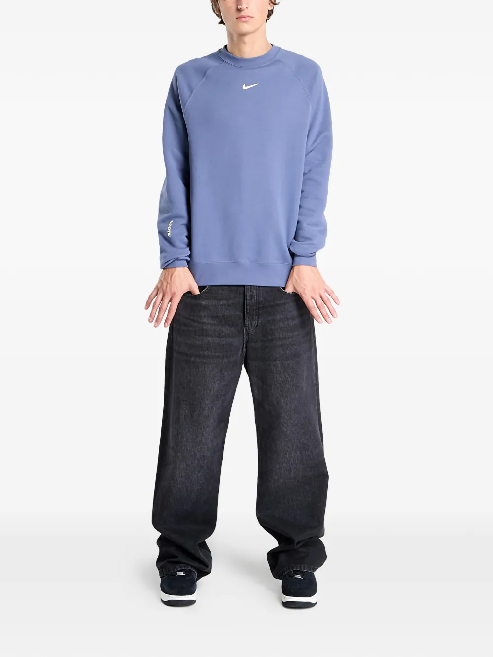 Nike x Drake Nocta logo crew-neck sweatshirt - Blauw