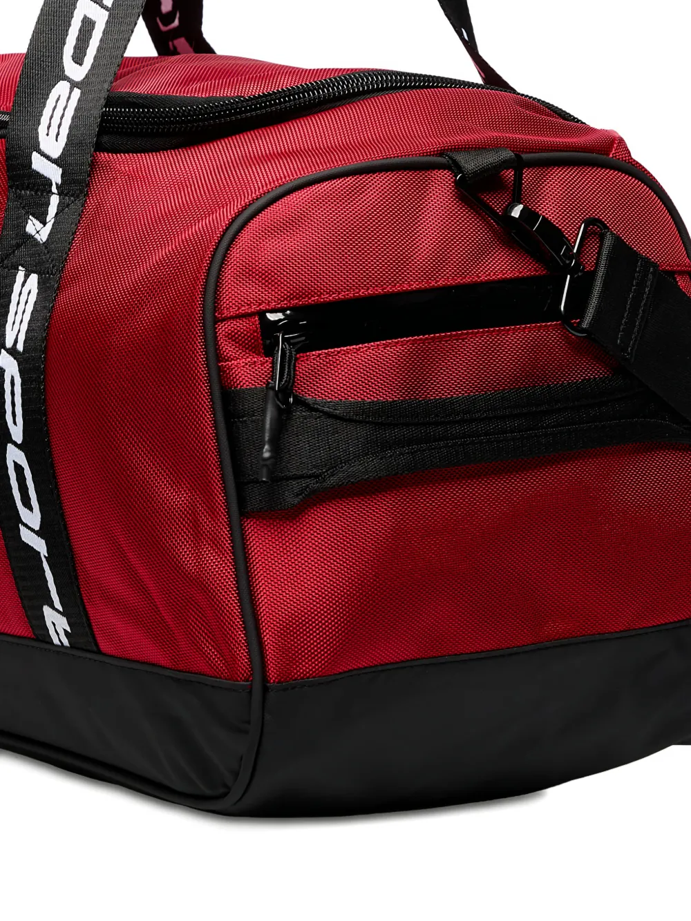 Jordan Logo-patch Strap Duffle Bag In Red