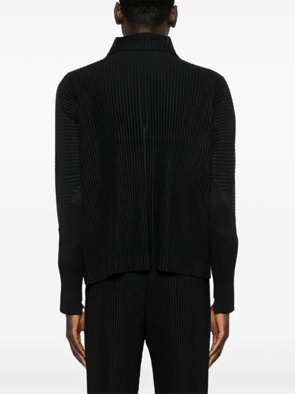 Homme Plissé Issey Miyake プリーツ トップ | ブラック | FARFETCH JP