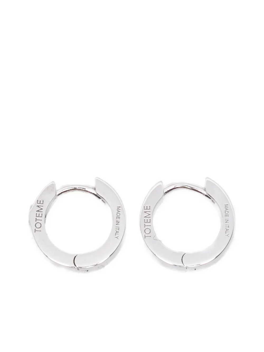 Totême Stylish Hoop Earrings For Everyday Wear In Silver