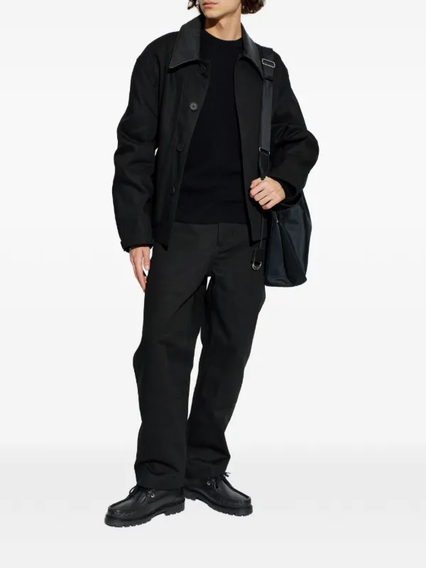 Studio Nicholson Dover long-sleeve Overshirt | Black | FARFETCH