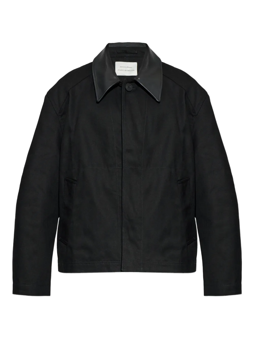 Studio Nicholson Dover long-sleeve overshirt | Black | Image 1