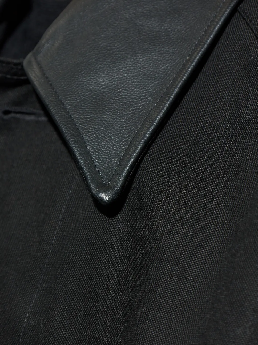 Studio Nicholson Dover Long-sleeve Overshirt In Black