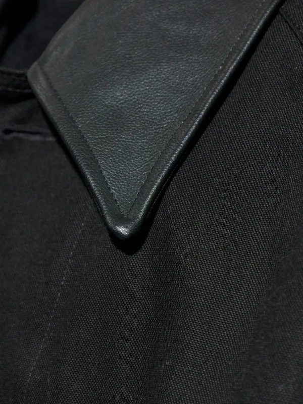 Studio Nicholson Dover long-sleeve Overshirt | Black | FARFETCH