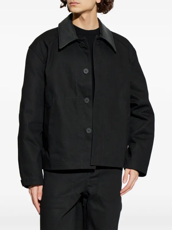 ジャケット・アウター STUDIO NICHOLSON Long Sleeve Overshirt Studio Nicholson Dover long-sleeve Overshirt | Black | FARFETCH
