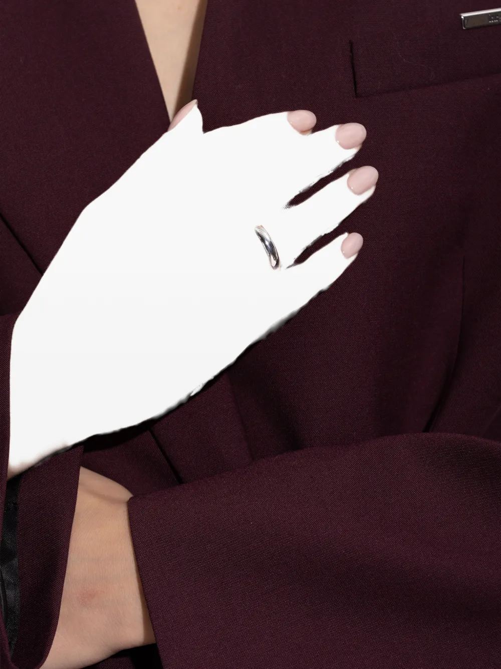 LIE STUDIO Evie polished-finish ring - Zilver