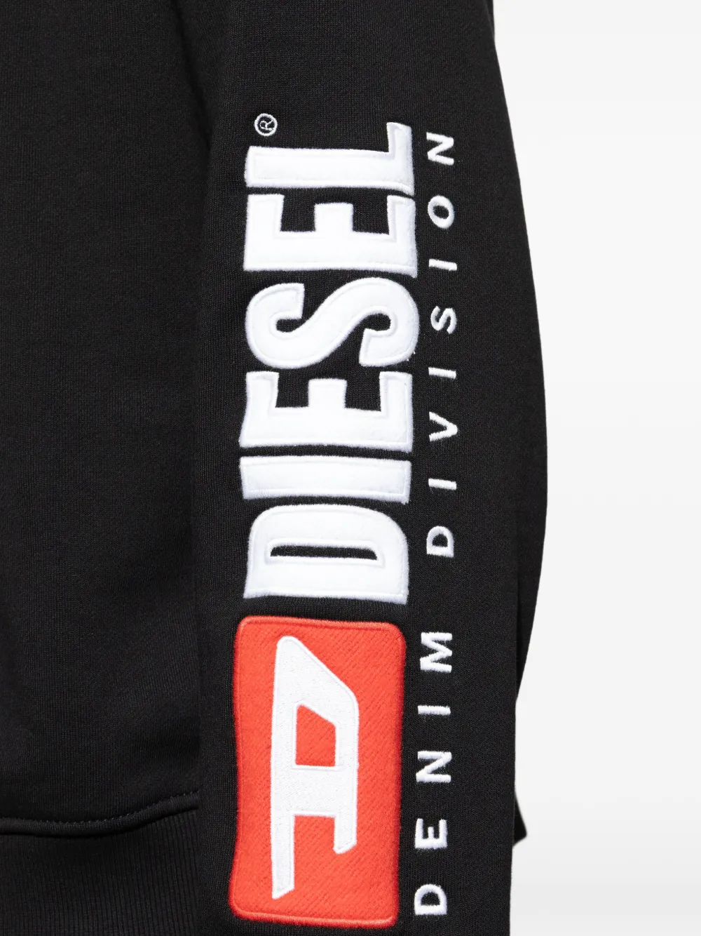 Diesel Sweater met print Zwart