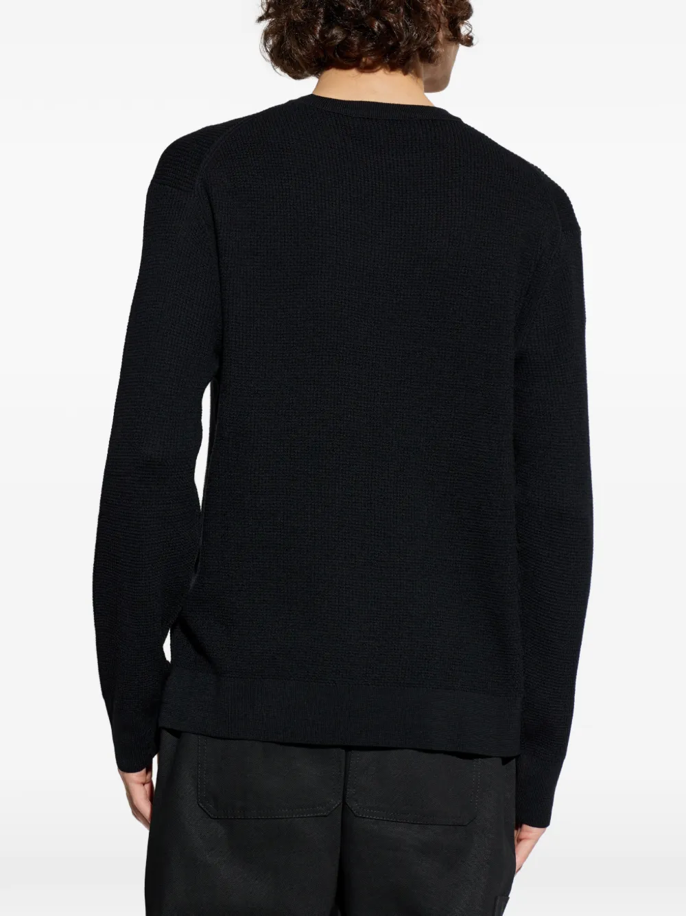 Studio Nicholson Crew-neck Sweater In Black