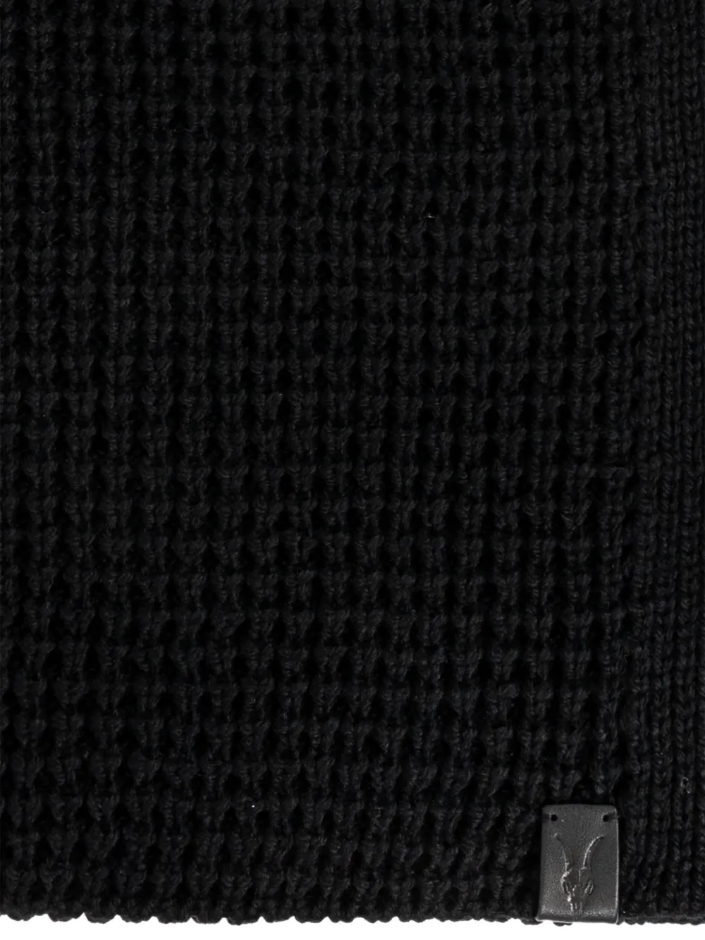  Allsaints Textured Logo-plaque Scarf - Black 