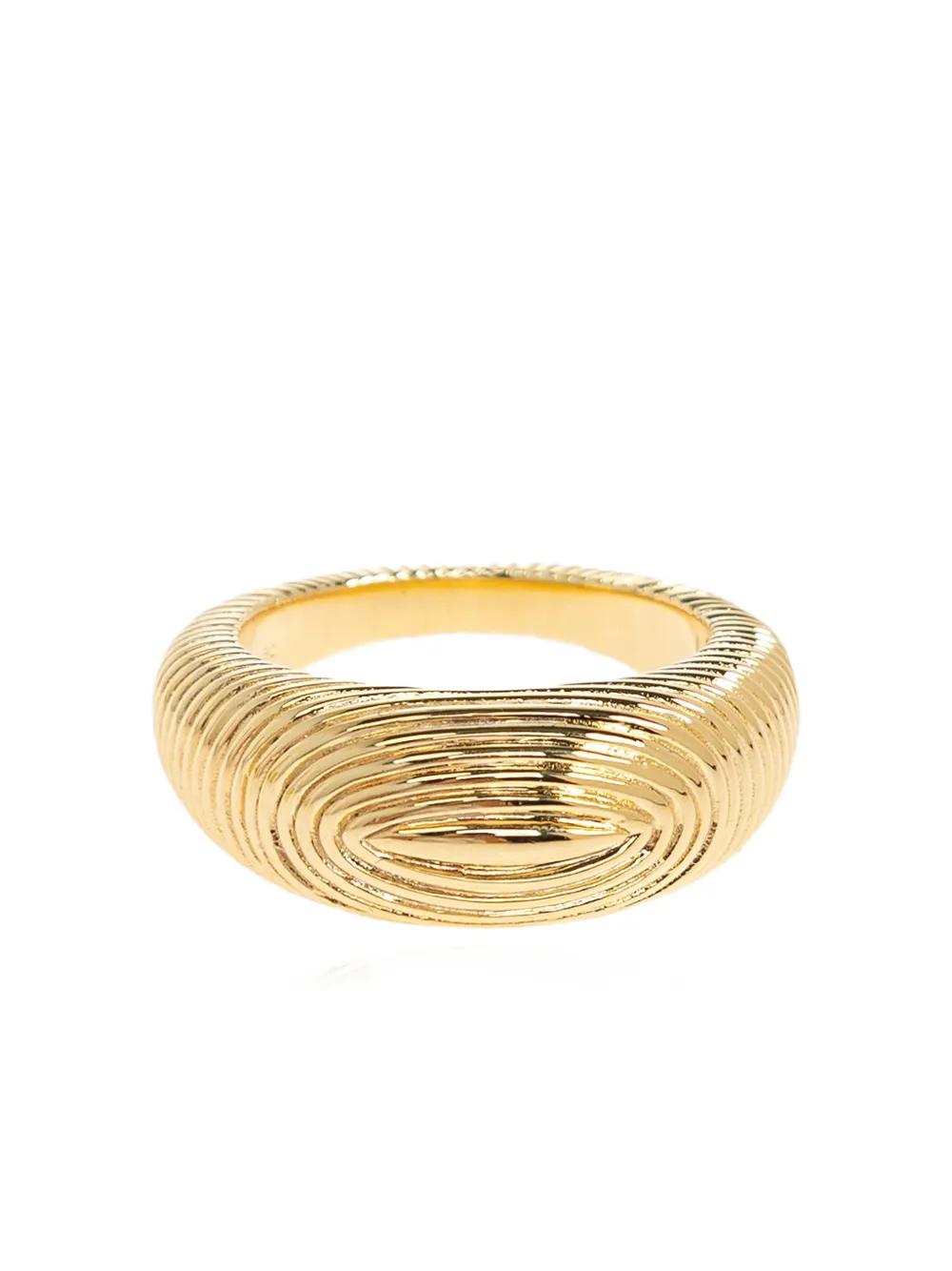LIE STUDIO Audrey textured ring - Goud