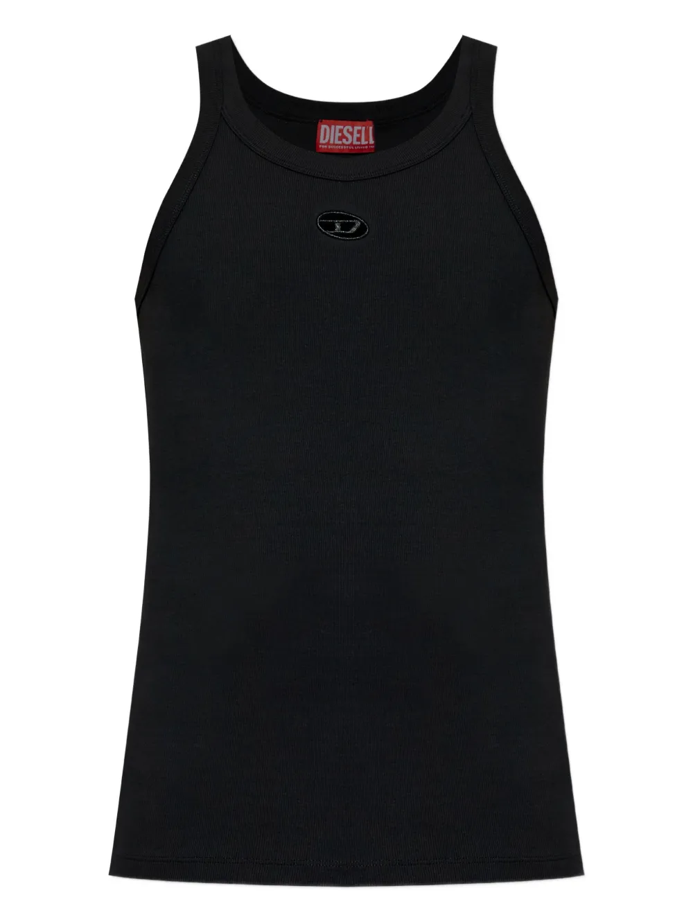 Diesel T-Wife-Dco logo vest | Black | Image 1