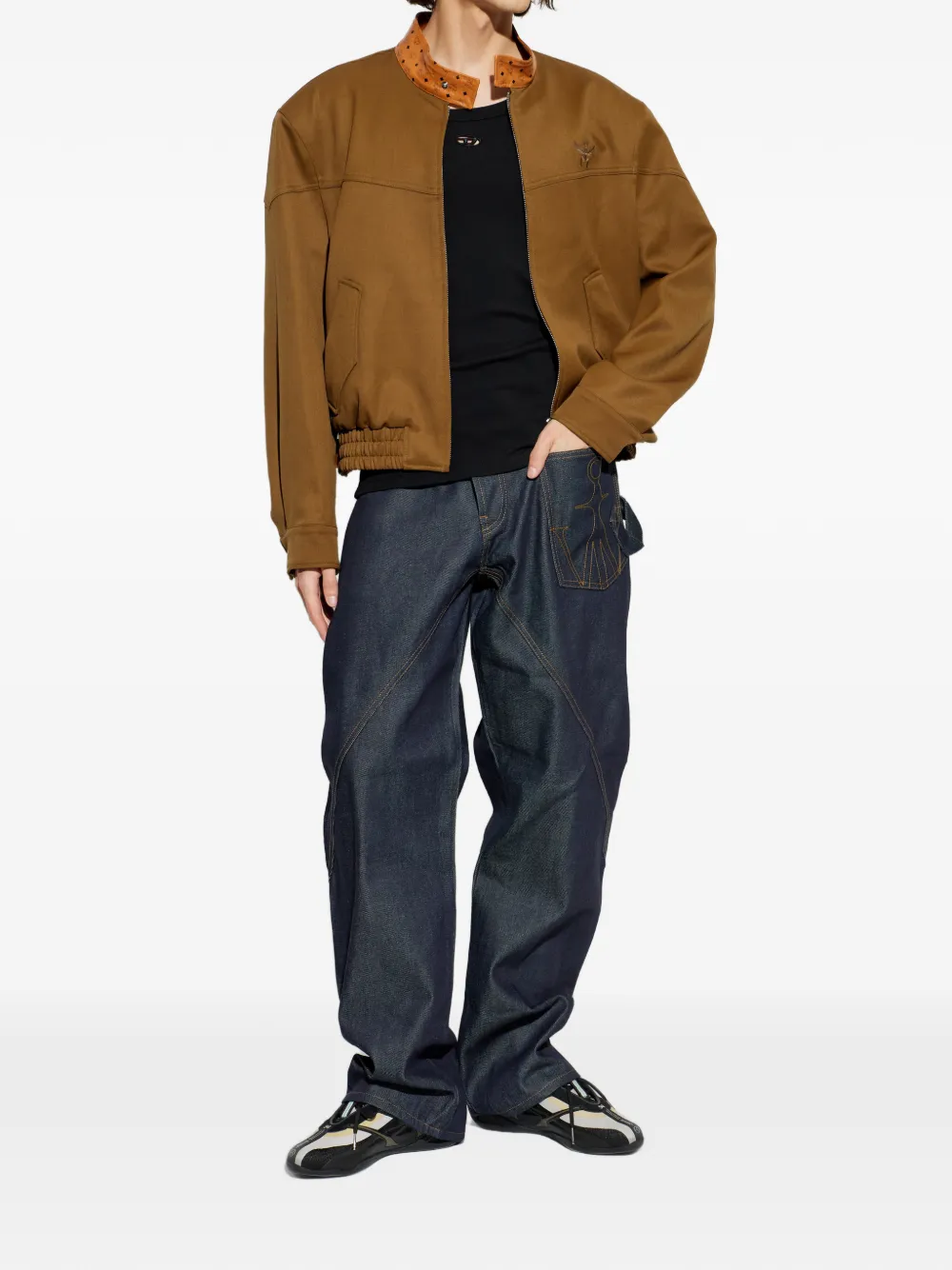 Diesel T-Wife-Dco logo vest - Zwart