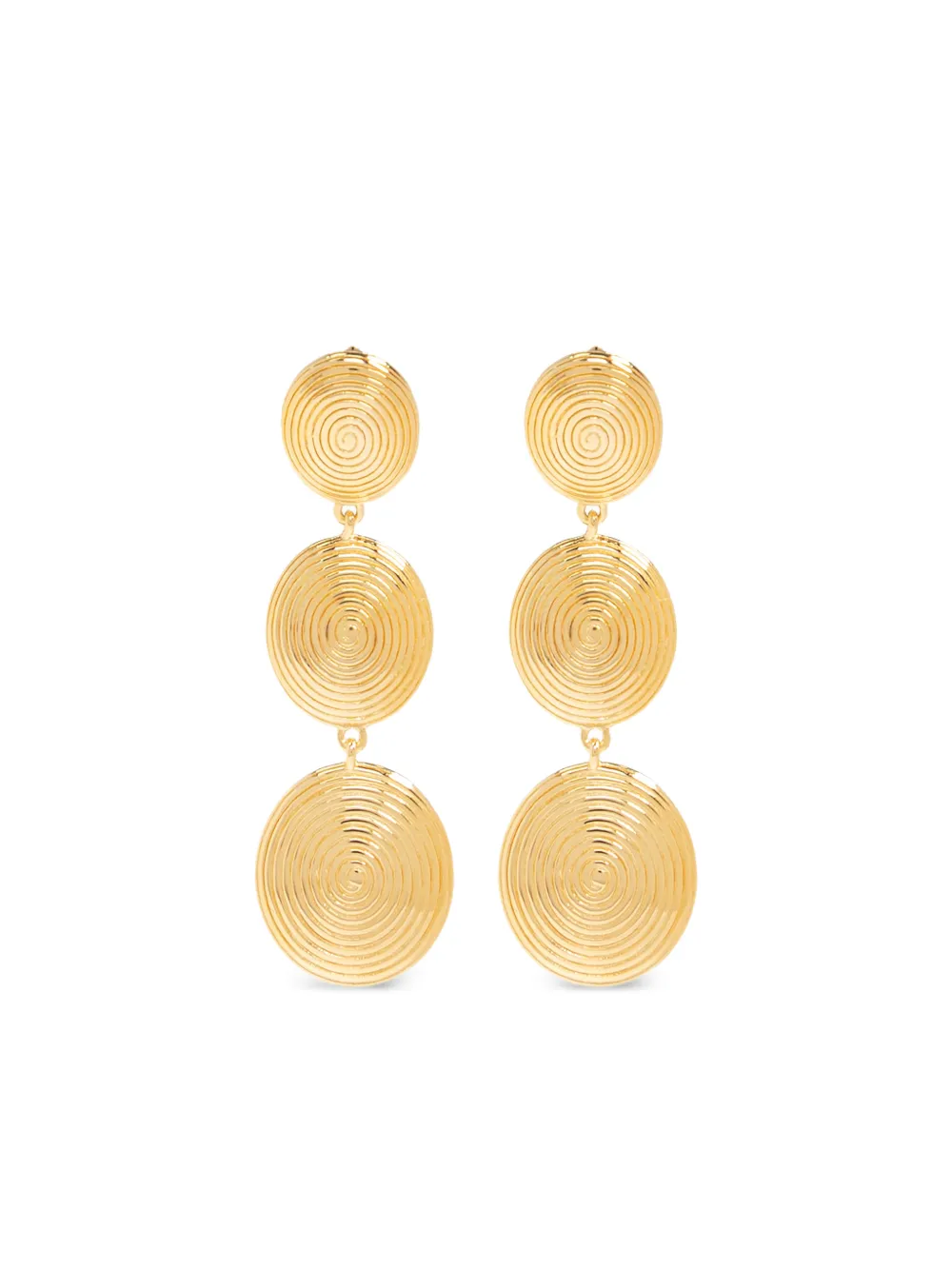 LIE STUDIO Ruby tiered earrings | Gold | Image 1