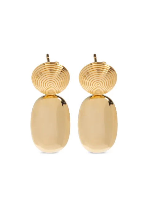 LIE STUDIO Carla spiral-detail earrings