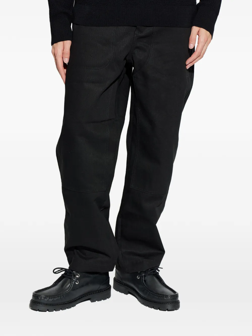Studio Nicholson Denver Button-fastening Trousers In Black