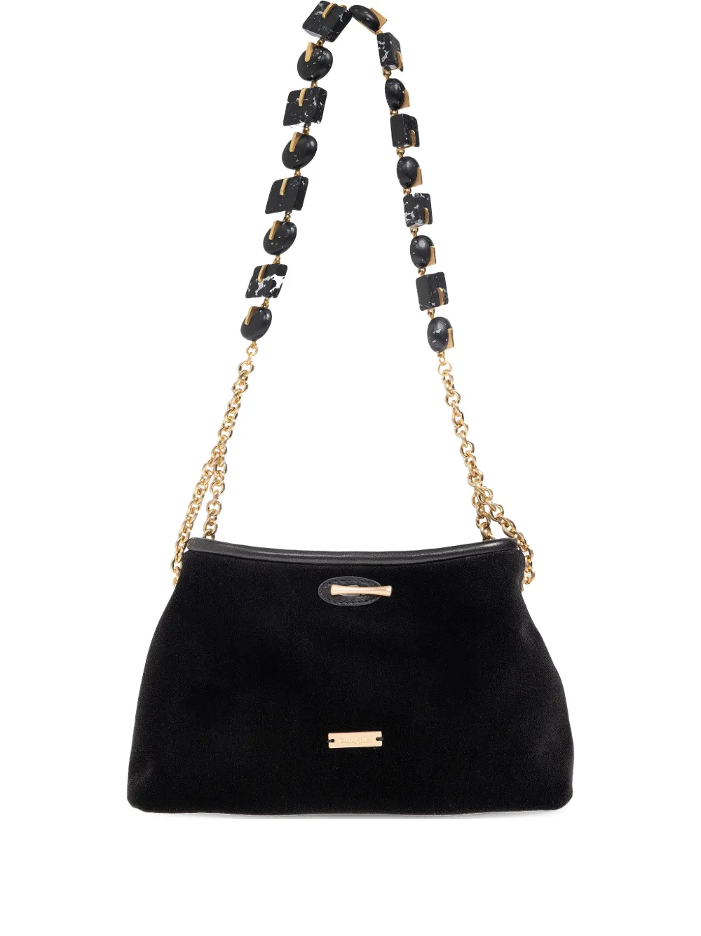 Cult Gaia Small Kiraz Bead-chain-strap Shoulder Bag In Black