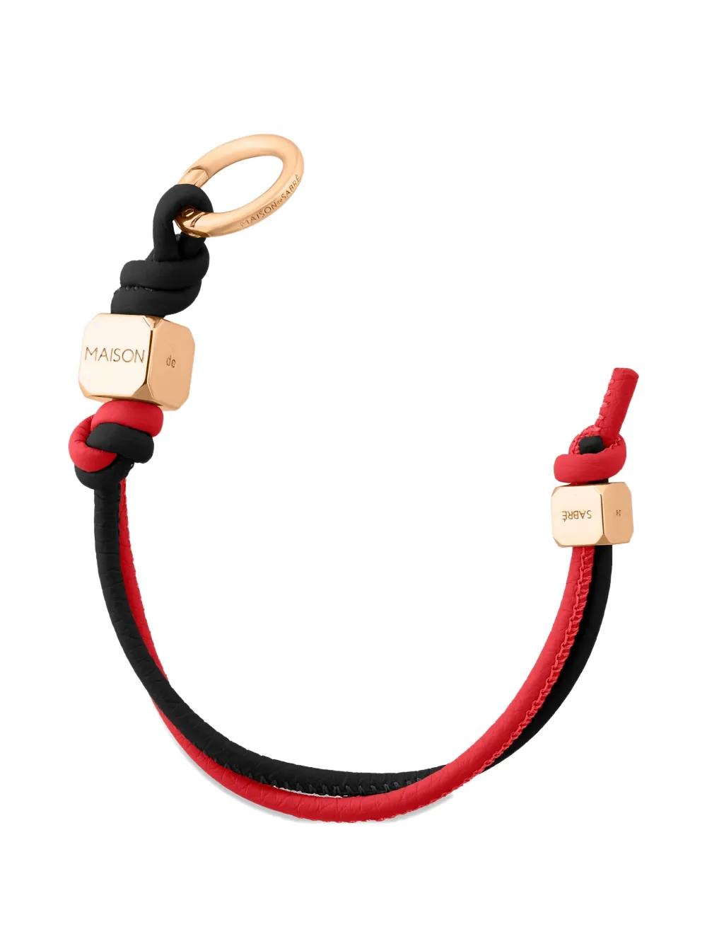 Maison De Sabre Dual-tone Cuboidal Wristlet Charm In Multi