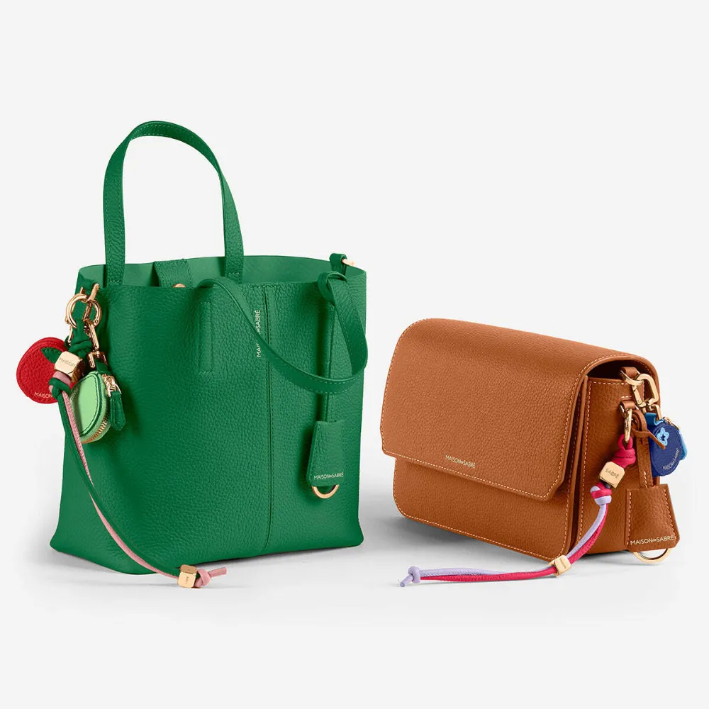 Maison De Sabre Dual-tone Cuboidal Wristlet Charm In Multi