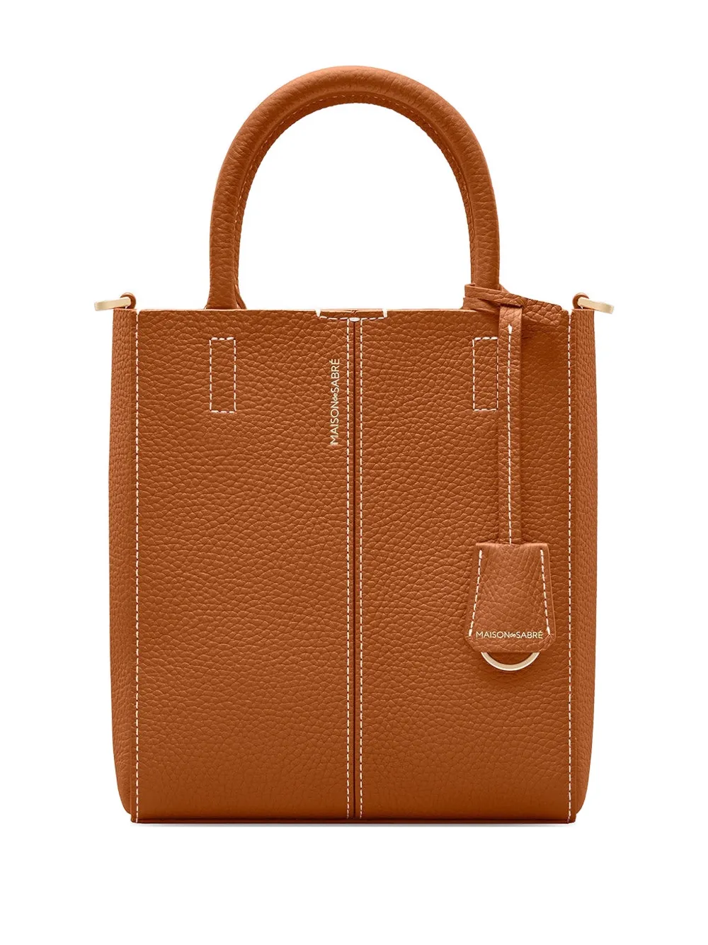 MAISON de SABRÉ mini rolled handles leather soft tote | marron | Image 1