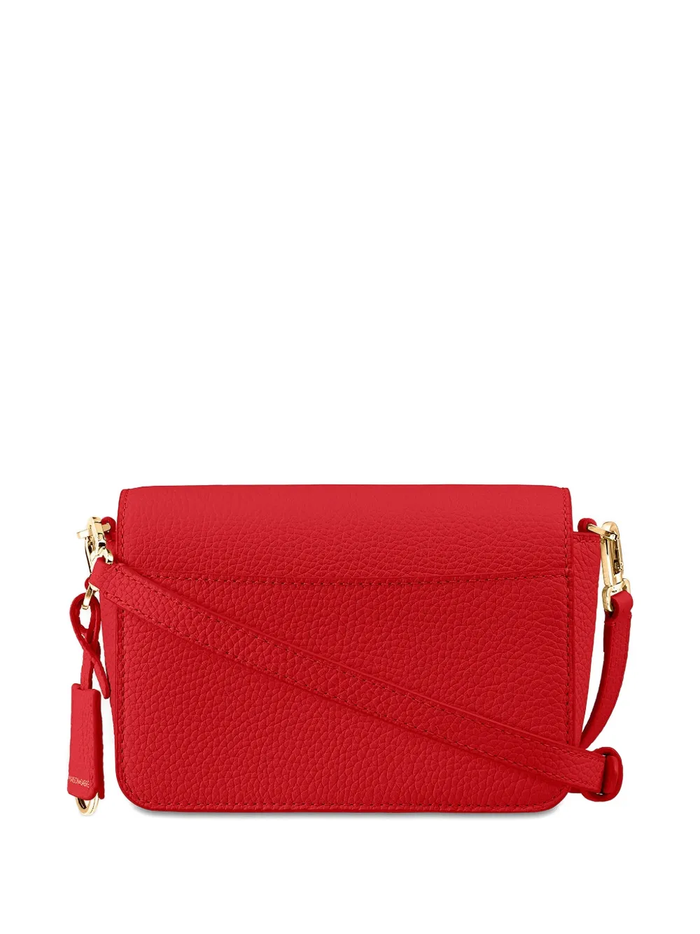 Maison De Sabre Leather Flap Shoulder Bag In Red
