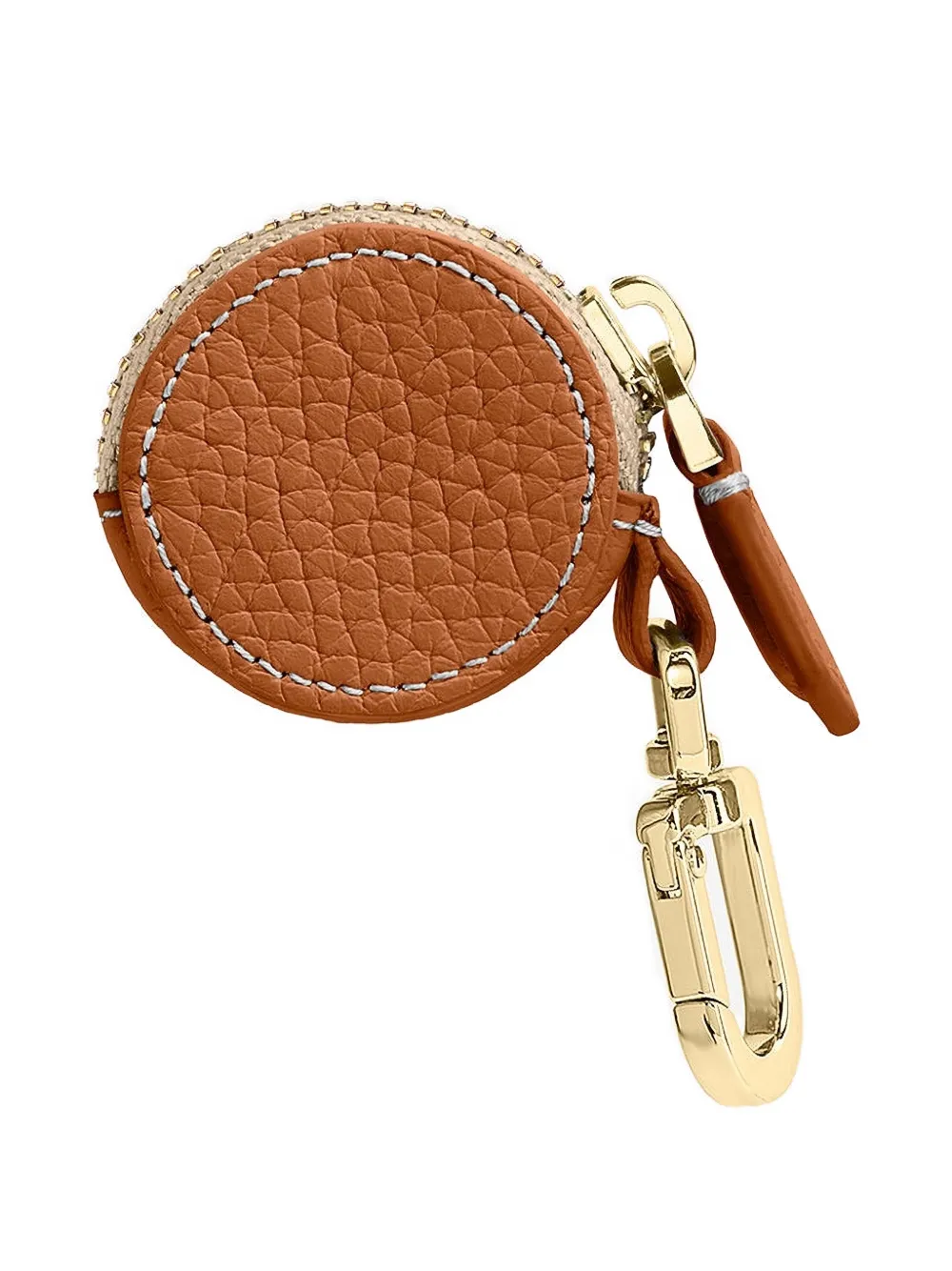 Maison De Sabre Leather Airtag Charm In Blue