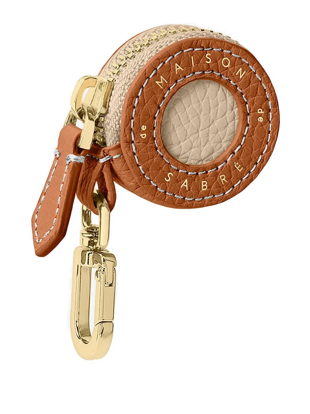 Maison De Sabre Leather Airtag Charm In Blue